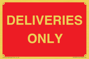 DELIVERIES ONLY